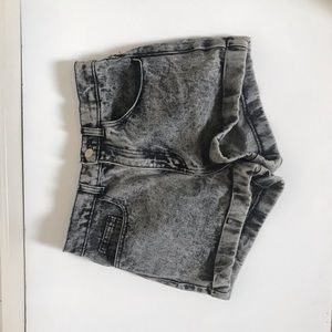 Gray American Apparel Jean Shorts